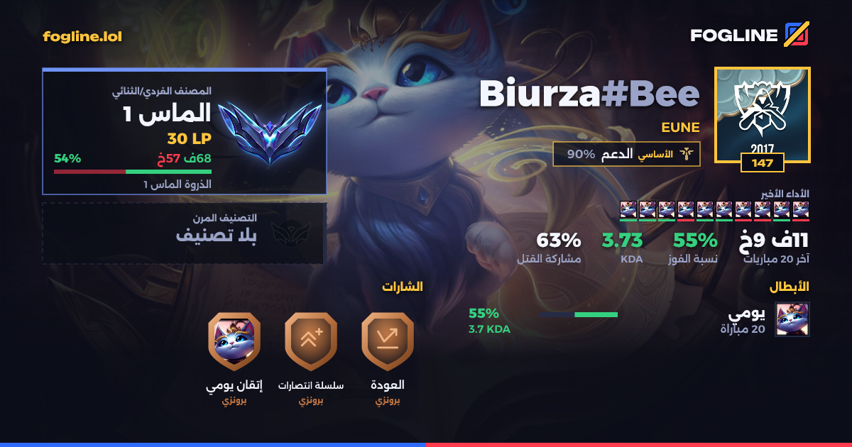 بطاقة المشاركة