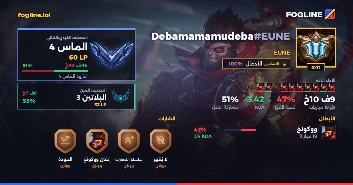 بطاقة المشاركة