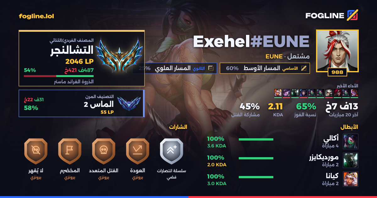 بطاقة المشاركة