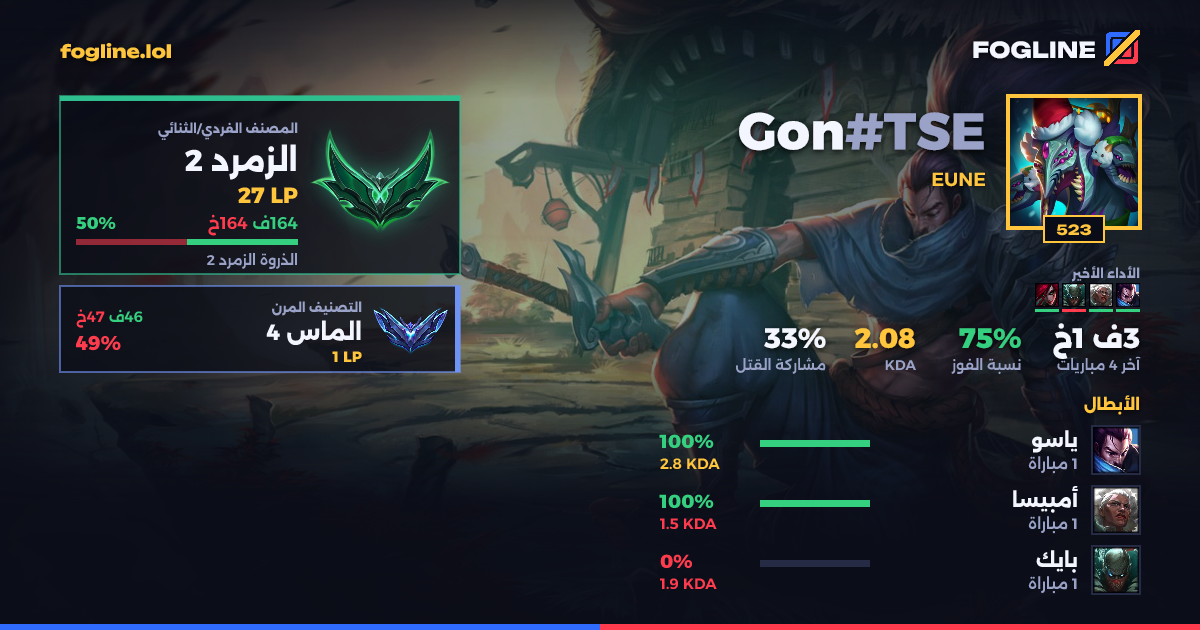 بطاقة المشاركة
