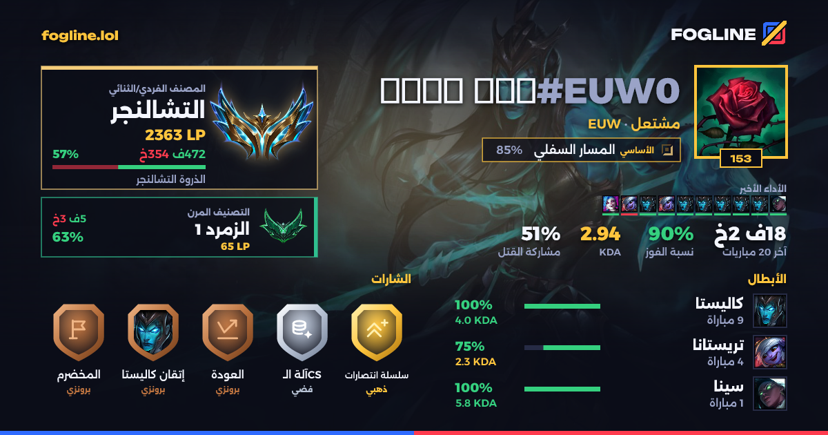 بطاقة المشاركة