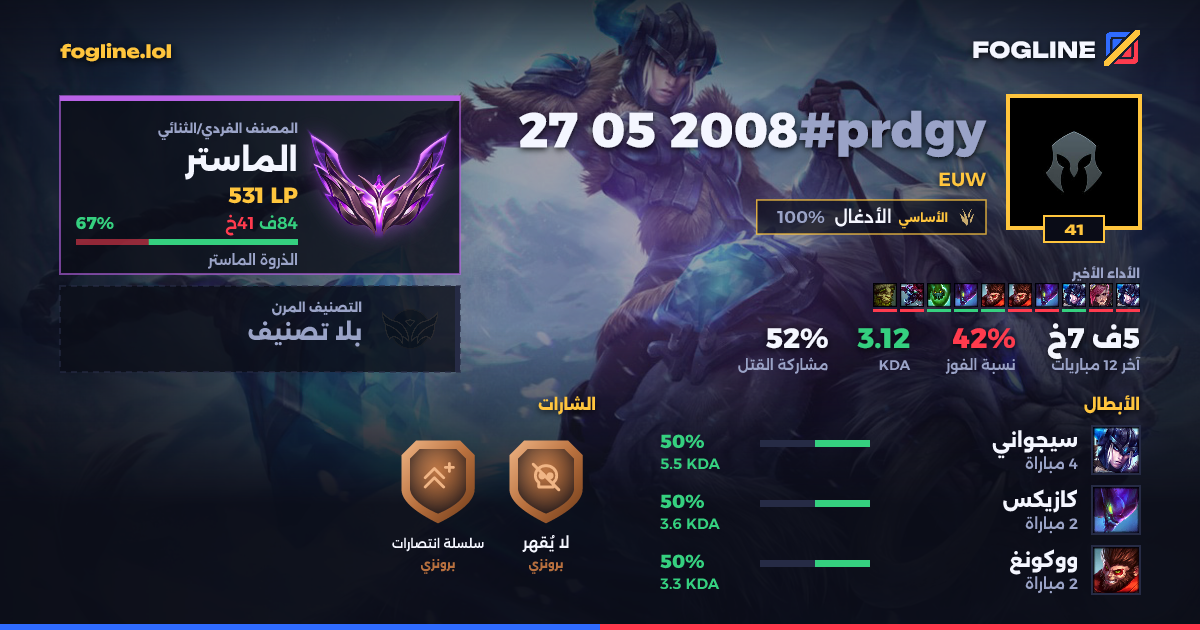 بطاقة المشاركة