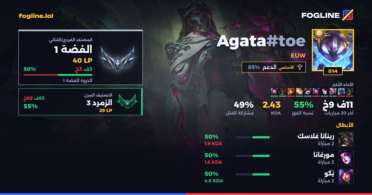 بطاقة المشاركة