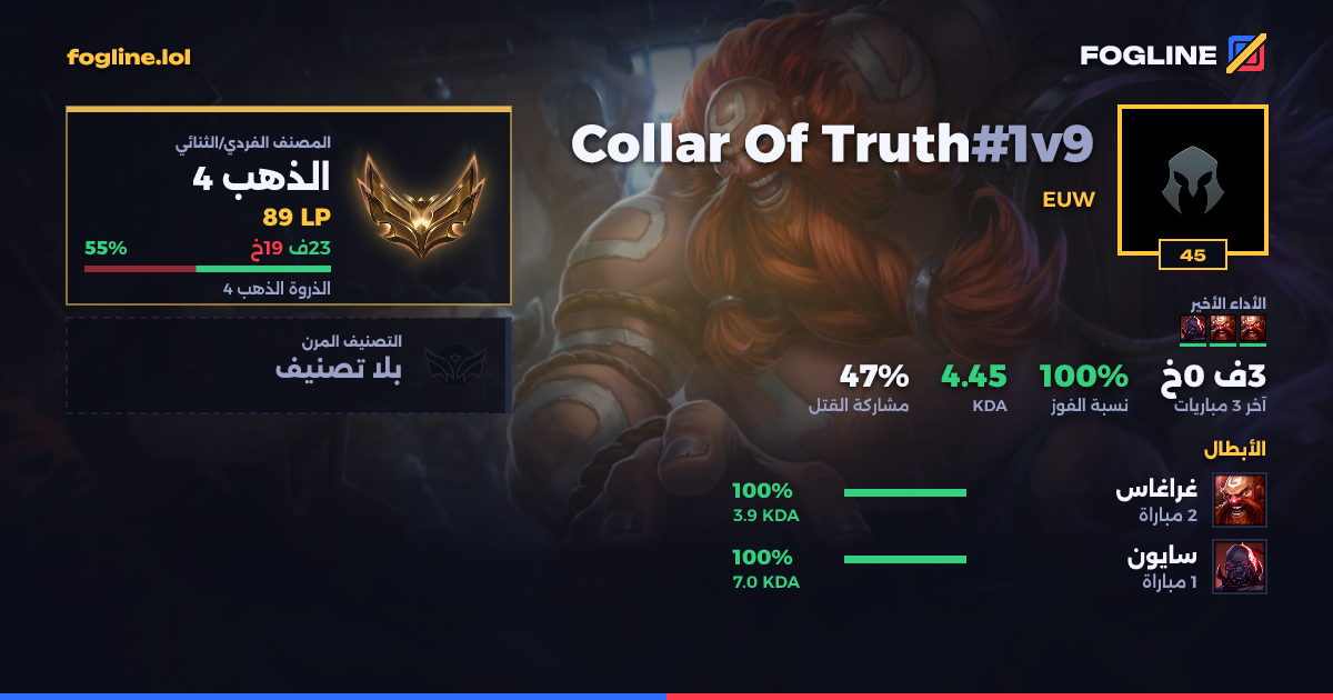 بطاقة المشاركة