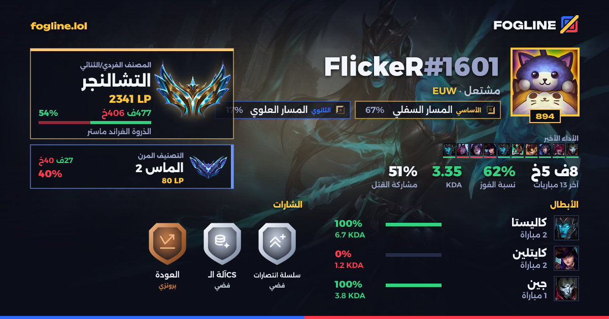 بطاقة المشاركة