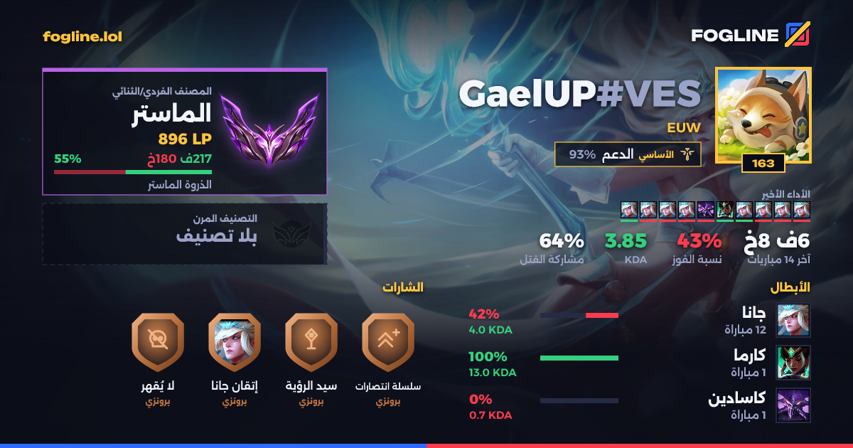 بطاقة المشاركة