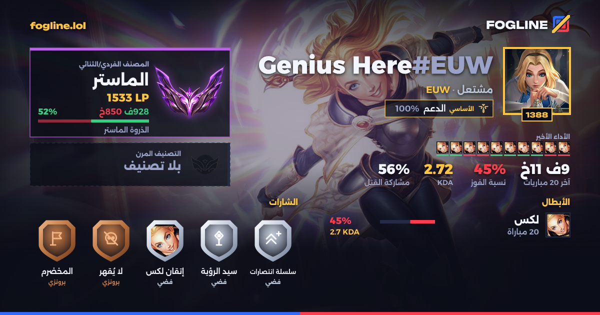 بطاقة المشاركة