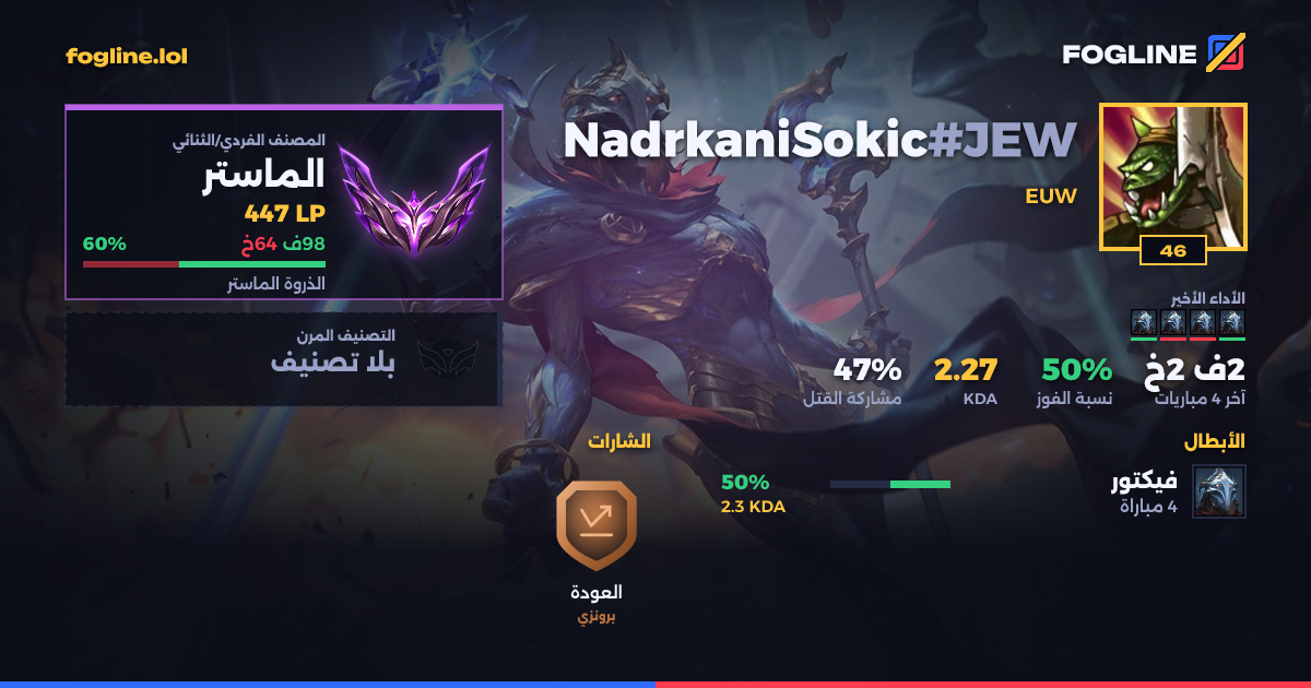 بطاقة المشاركة