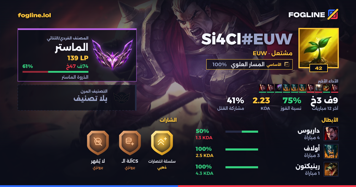 بطاقة المشاركة