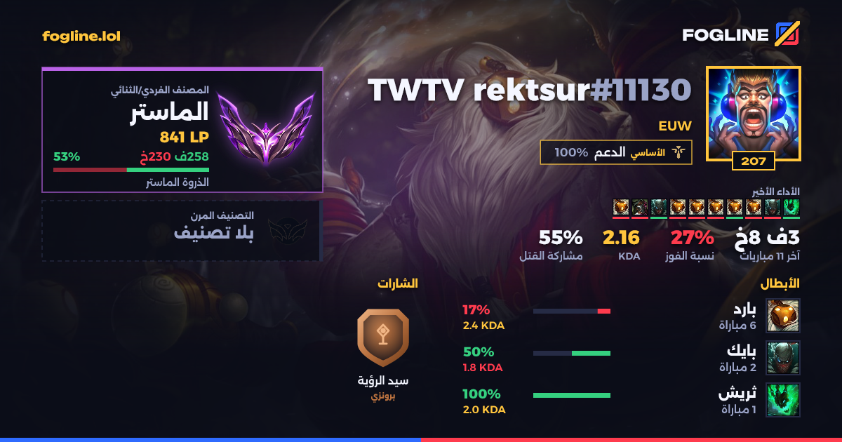 بطاقة المشاركة