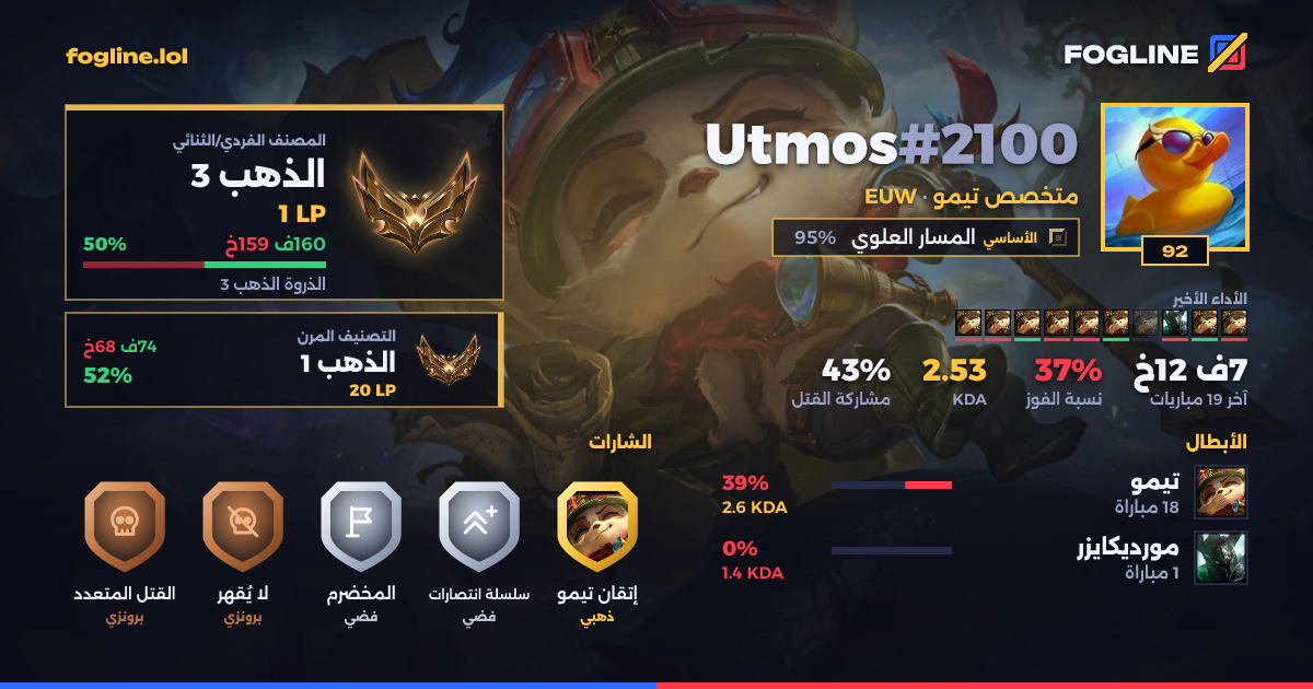 بطاقة المشاركة