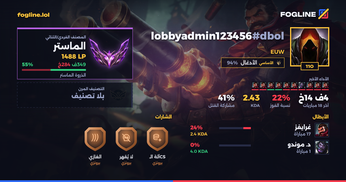 بطاقة المشاركة