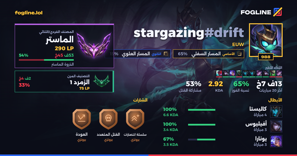 بطاقة المشاركة