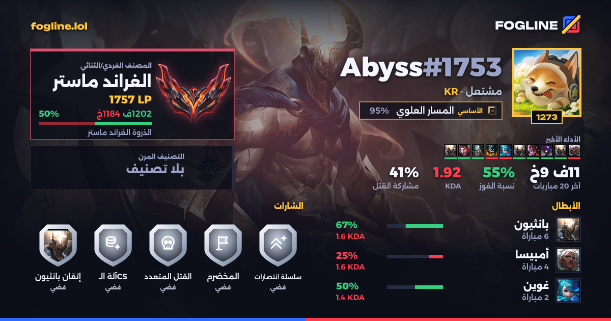 بطاقة المشاركة