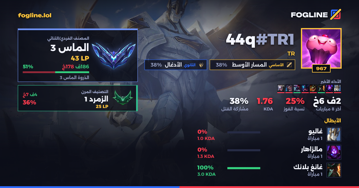 بطاقة المشاركة