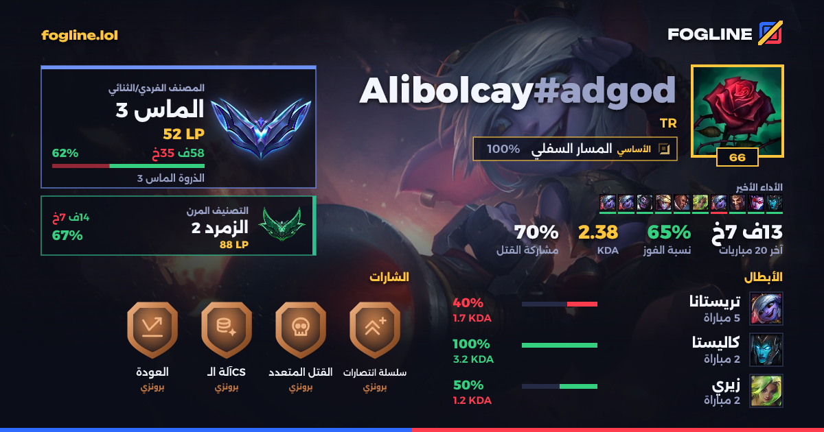 بطاقة المشاركة