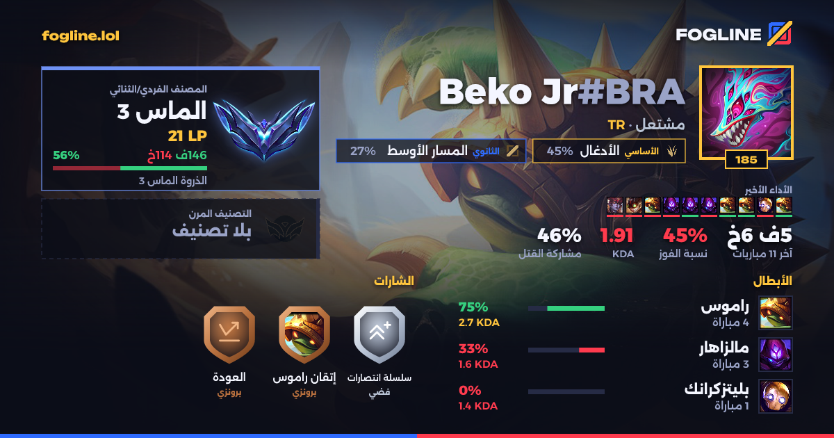 بطاقة المشاركة