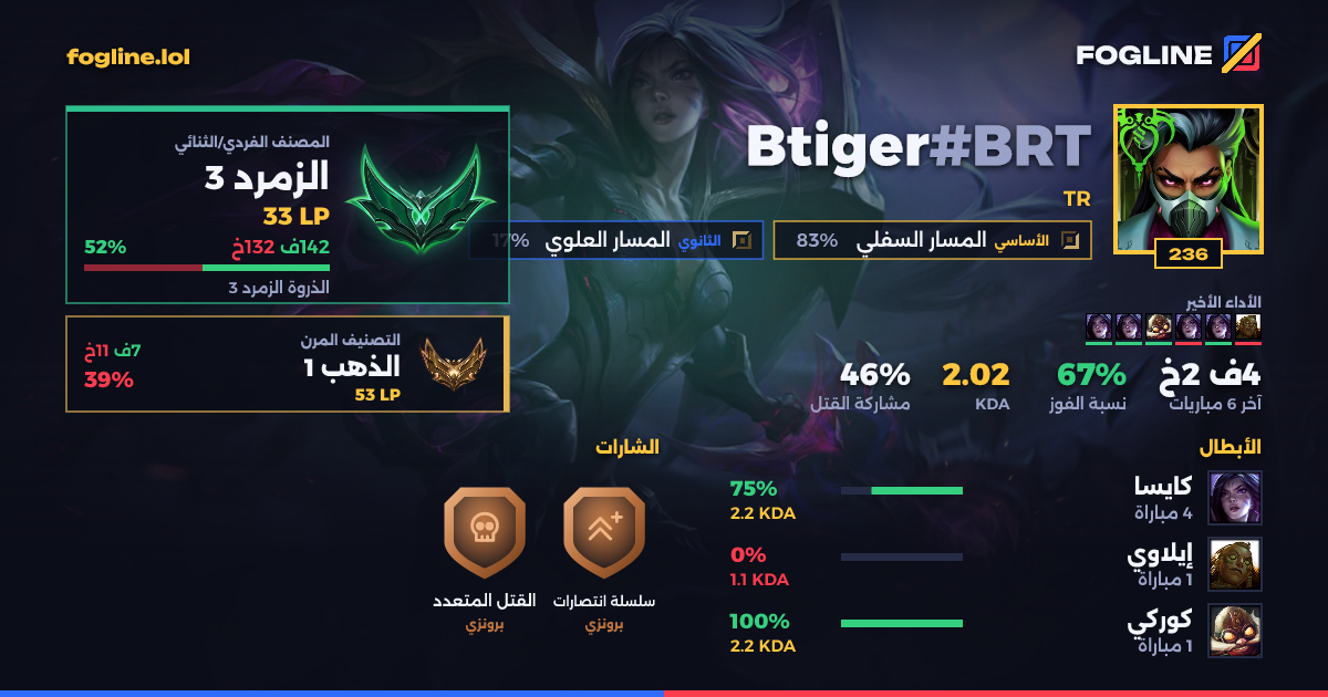 بطاقة المشاركة