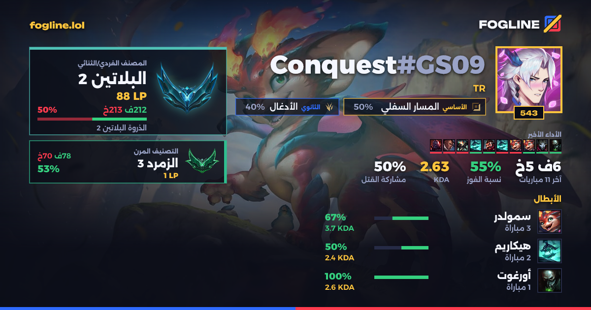 بطاقة المشاركة