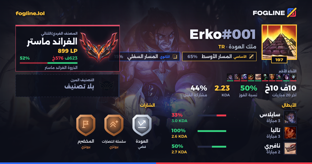 بطاقة المشاركة