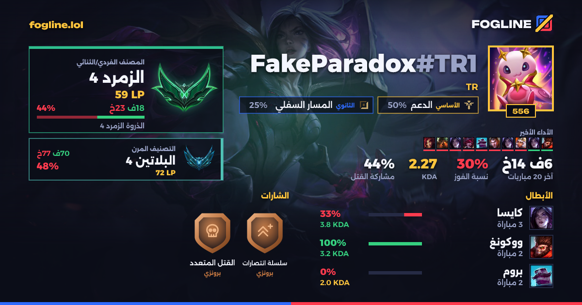 بطاقة المشاركة