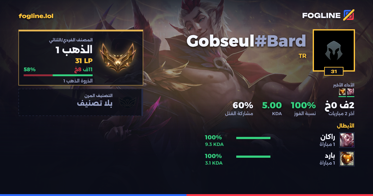 بطاقة المشاركة