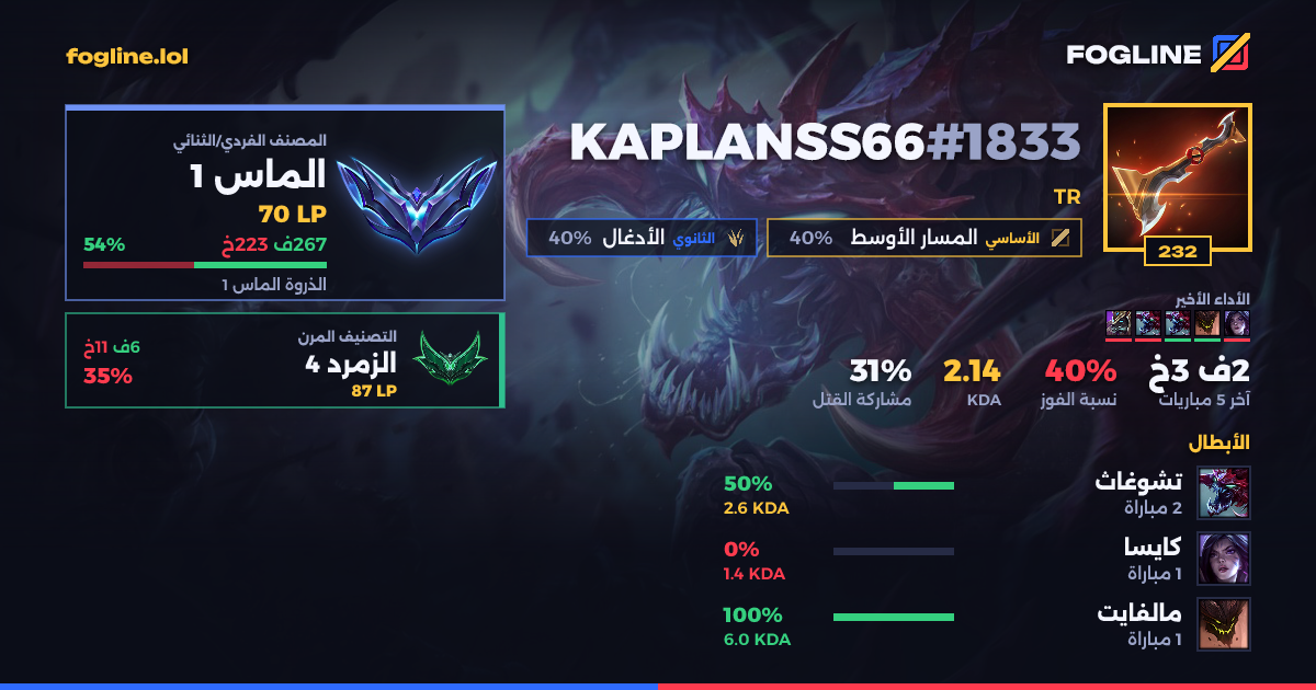 بطاقة المشاركة