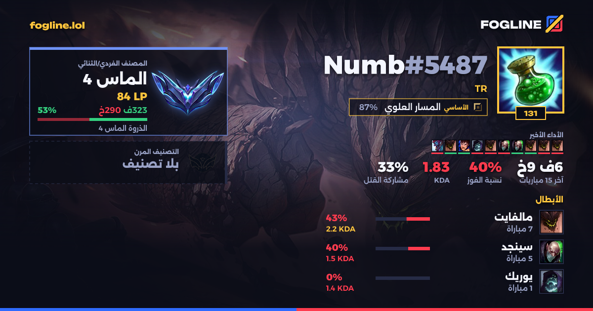 بطاقة المشاركة