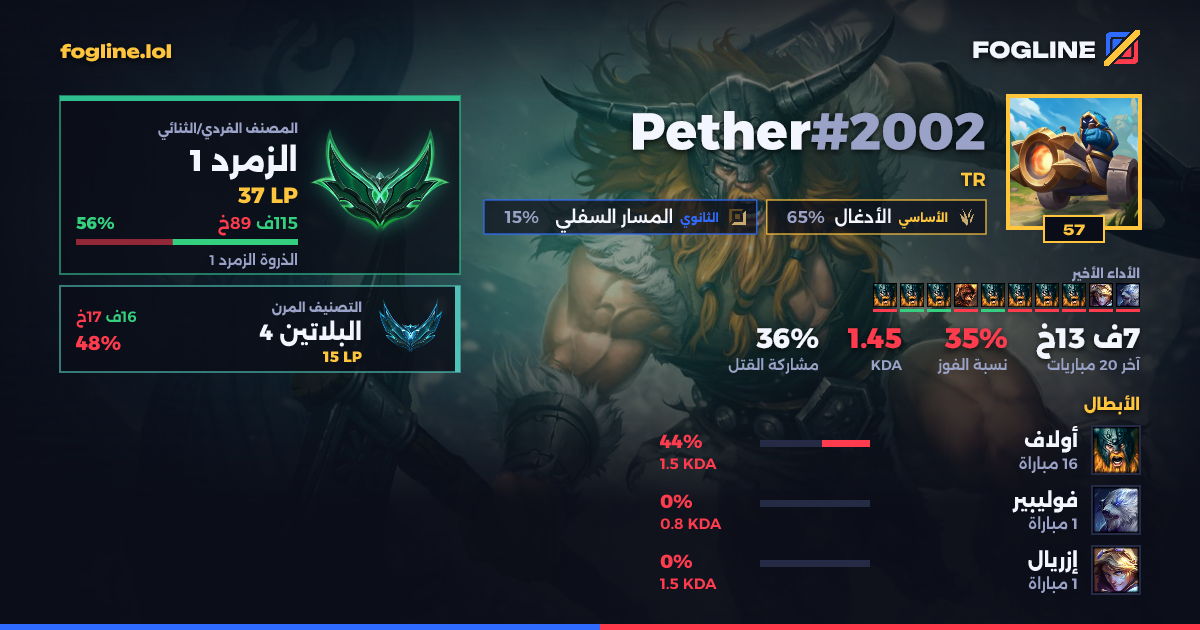 بطاقة المشاركة