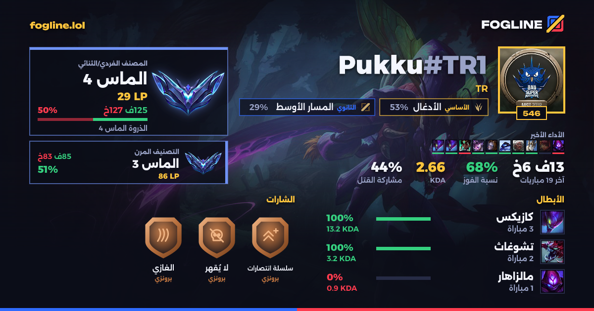 بطاقة المشاركة