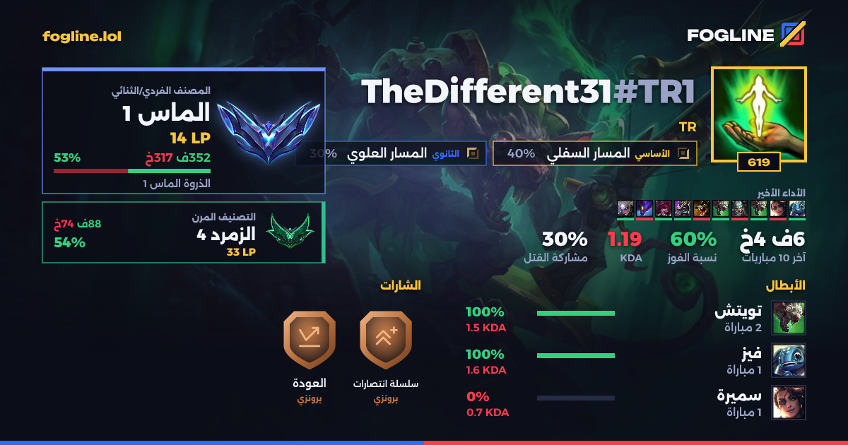 بطاقة المشاركة