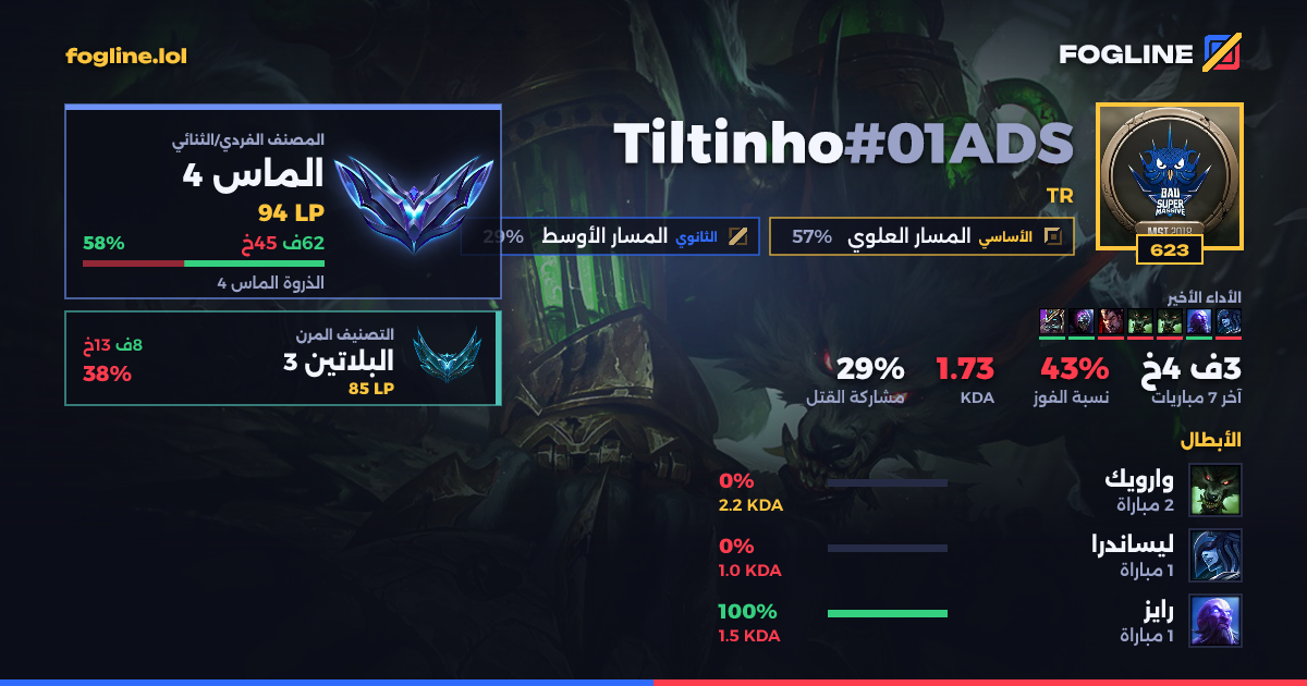 بطاقة المشاركة