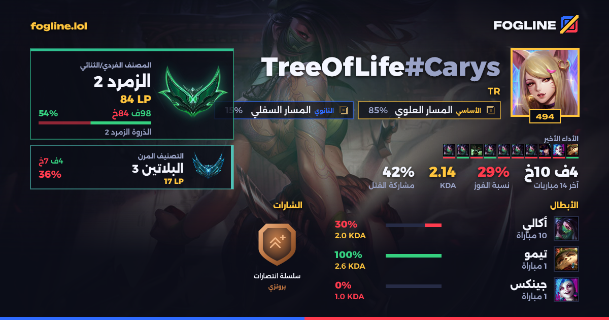 بطاقة المشاركة