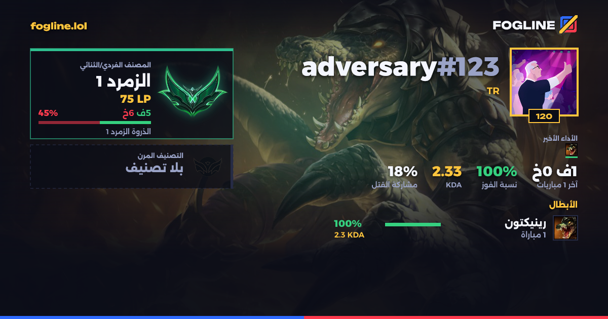 بطاقة المشاركة