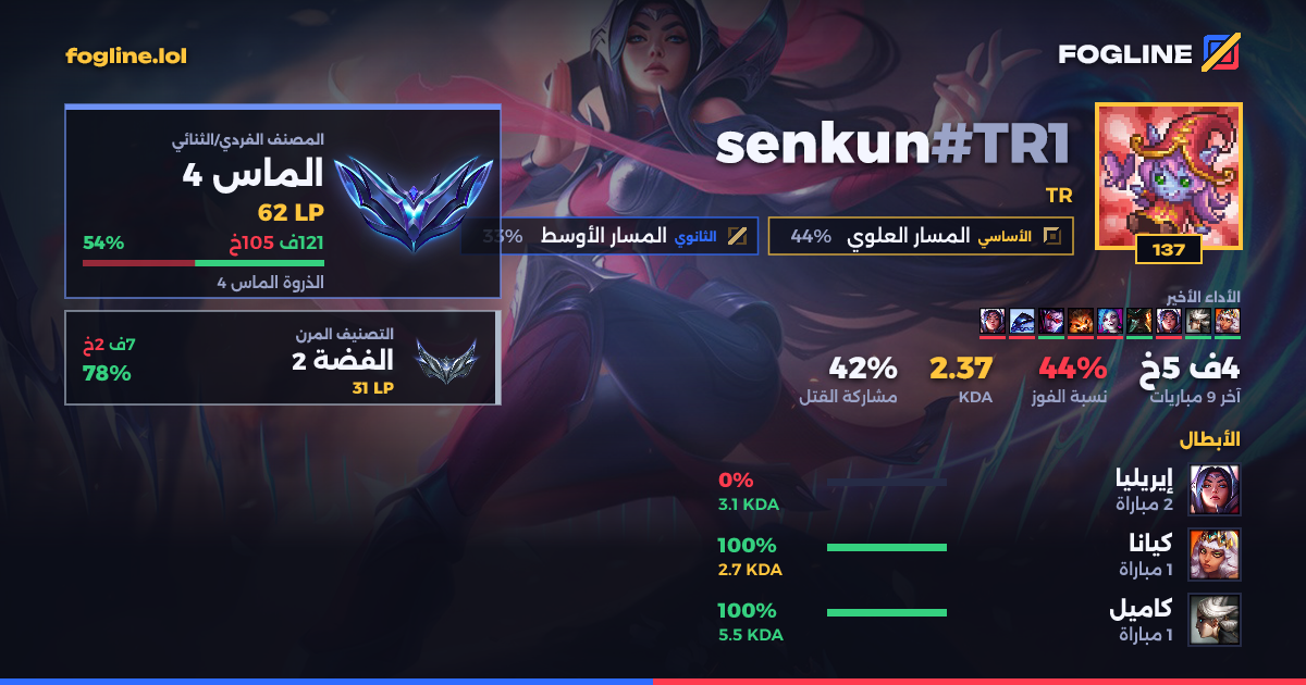 بطاقة المشاركة